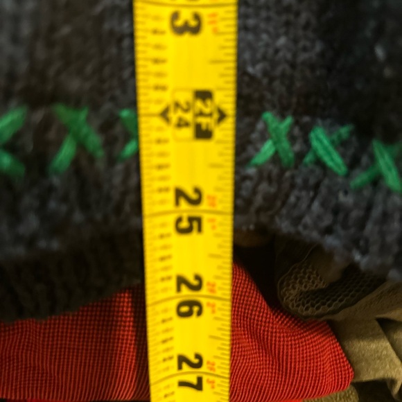 Vintage Eagles Eye Hand Knit USA Holiday Cardigan Sweater Womens XXL - Picture 7 of 8